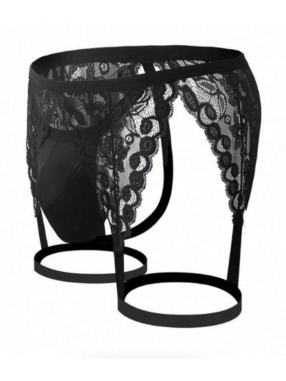 LACE CUT OUT CROTCHLESS UNDERWEAR