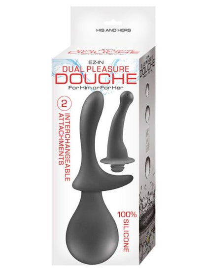 EZ-IN DUAL PLEASURE DOUCHE - BLACK