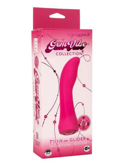 RECHAGEABLE SILICONE G - SPOT VIBRATOR - PINK