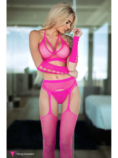 FISHNET BODY STOCKING WITH THONG