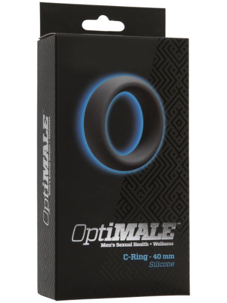 OPTIMALE SILICONE COCK RING 40MM - SLATE