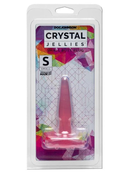 CRYSTAL JELLIES BUTT PLUG - SMALL - PINK