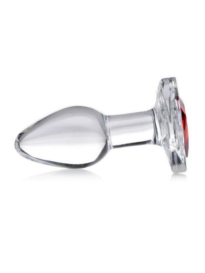 BOOTY SPARKS RED HEART GLASS ANAL PLUG