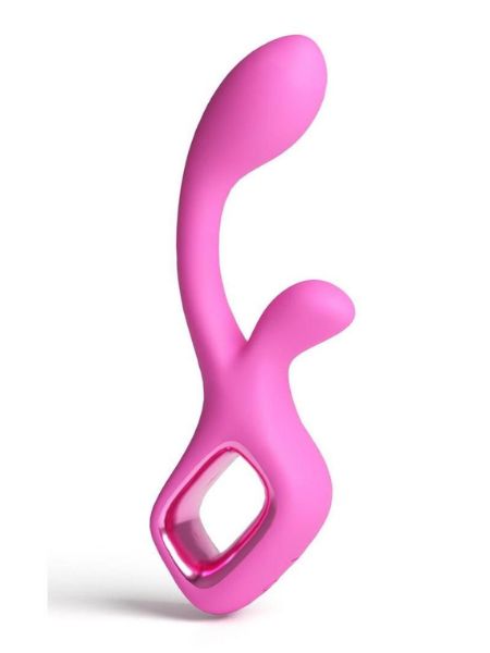 RECHARGEABLE SILICONE G - SPOT RABBIT VIBRATOR - PINK