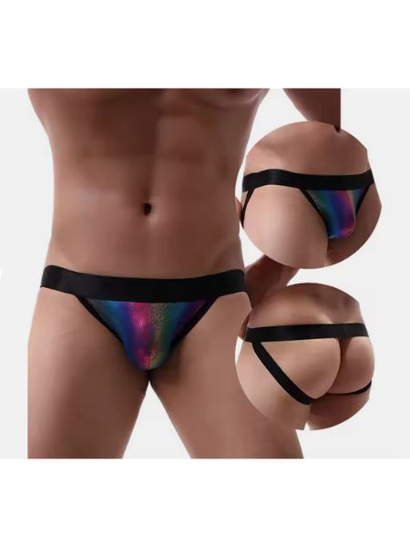 RAINBOW MEN'S UNDERWEAR LOW WAIST HIP - EXPOSED - G STRING