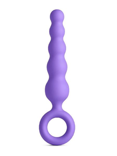 SLIP SILICONE ANAL PLUG - PURPLE