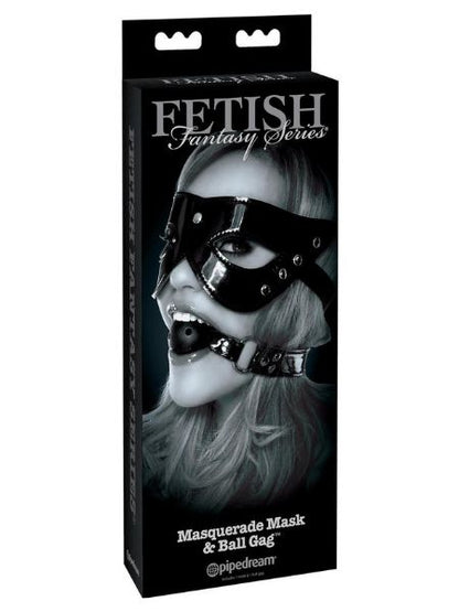 MASK & BALL GAG SET - BLACK