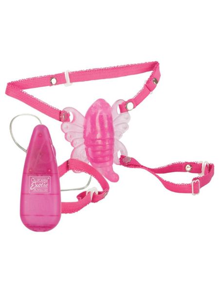 BUTTERFLY 2 STRAP - ON WITH REMOTE CONTROL - PURPLE