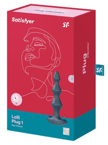 SATISFYER "LOLLI - PLUG 1" SILICONE BASED ANAL PLUG
