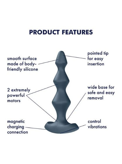 SATISFYER "LOLLI - PLUG 1" SILICONE BASED ANAL PLUG