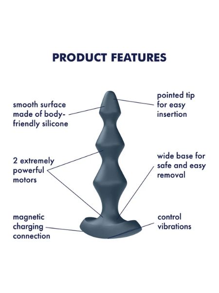 SATISFYER "LOLLI - PLUG 1" SILICONE BASED ANAL PLUG