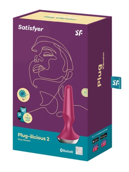 SATISFYER "PLUG-LILICIOUS 2" SILICONE VIBRATING ANAL PLUG