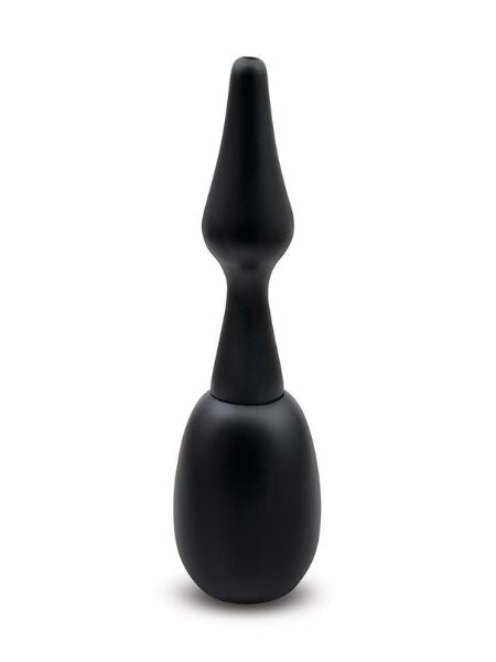 150 ML ONE WAY VALVE DOUCHE WITH BUTT PLUG NOZZLE - BLACK