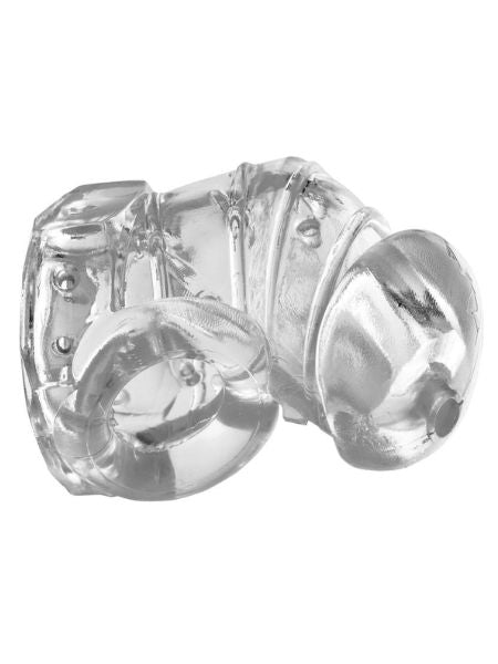 DETAINED 2.0 RESTRICTIVE CHASTITY CAGE WITH NUBS - CLEAR