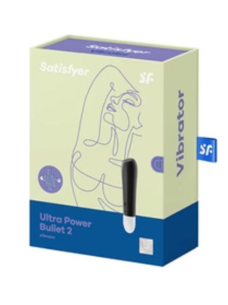 SATISFYER "ULTRA POWER BULLET 2" RECHARGEABLE SILICONE BULLET VIBRATOR