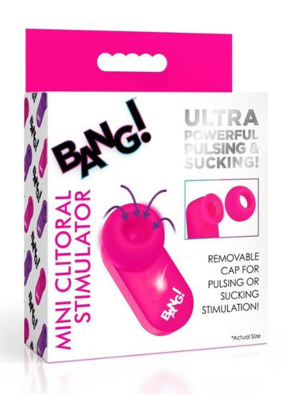 MINI CLITORAL SILICONE RECHARGEABLE STIMULATOR - PINK