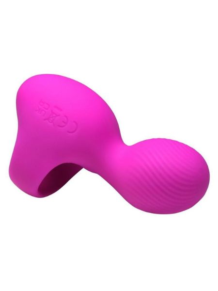 SILICONE RECHARGEABLE FINGER VIBE - PINK