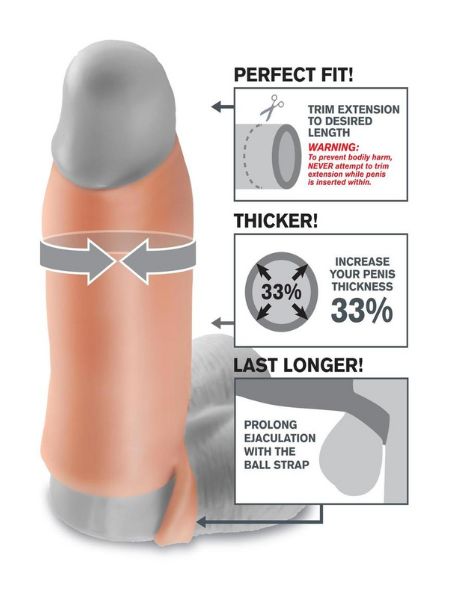 REAL FEEL ENHANCER SLEEVE 7 IN - VANILLA