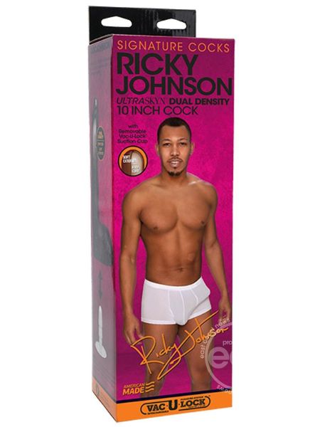 RICKY JOHNSON DILDO 10 INCH - CHOCOLATE