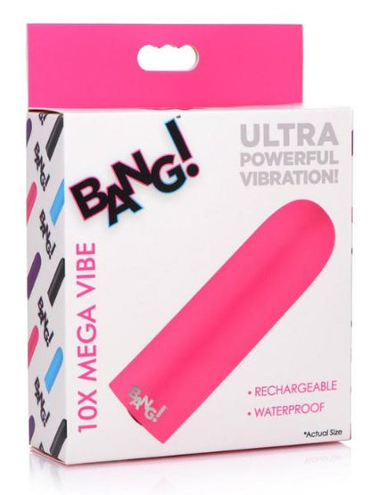 RECHARGEABLE VIBRATING SILICONE BULLET - 10X