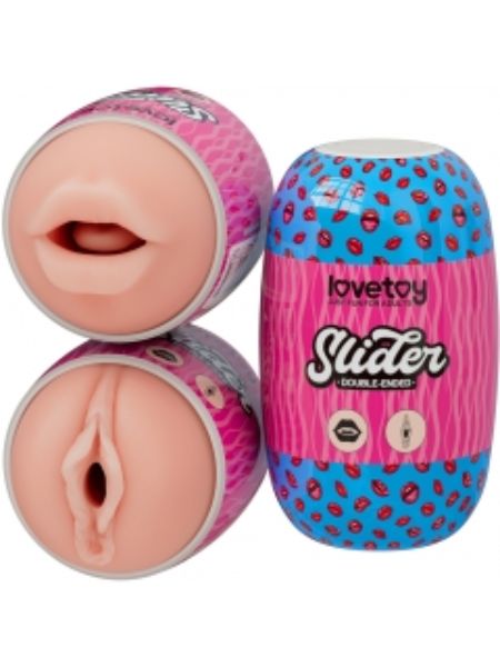 DOUBLE - ENDED MASTURBATOR MOUTH AND VAGINA