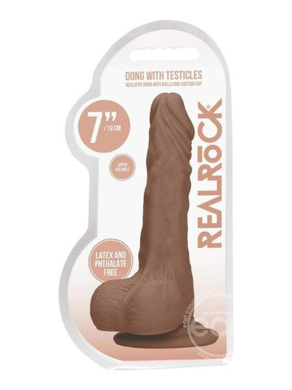 REALROCK SKIN REALISTIC DILDO WITH BALLS - 7 INCH