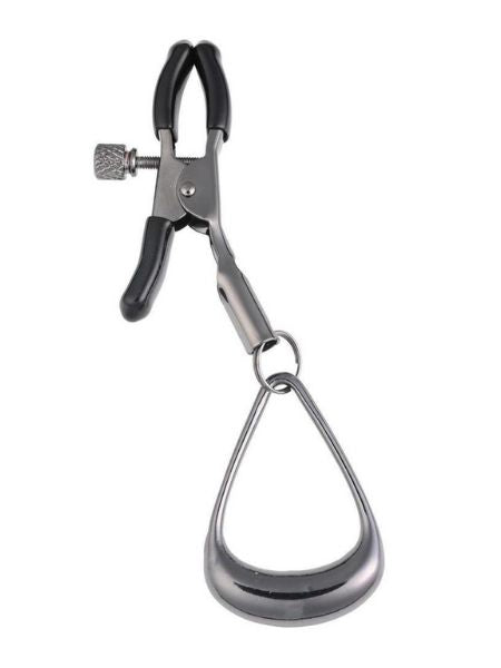 VELVET NOIR TUGGABLE NIPPLE CLAMPS - BLACK