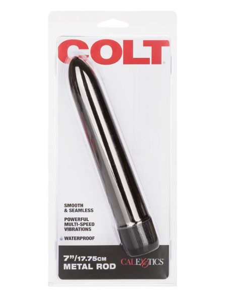 METAL ROD VIBRATOR COLT - SILVER