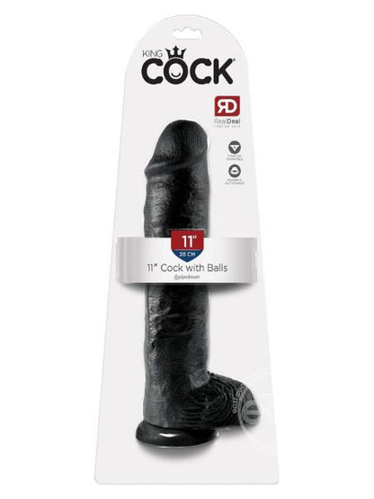 KING COCK DILDO WITH BALLS 11 INCH