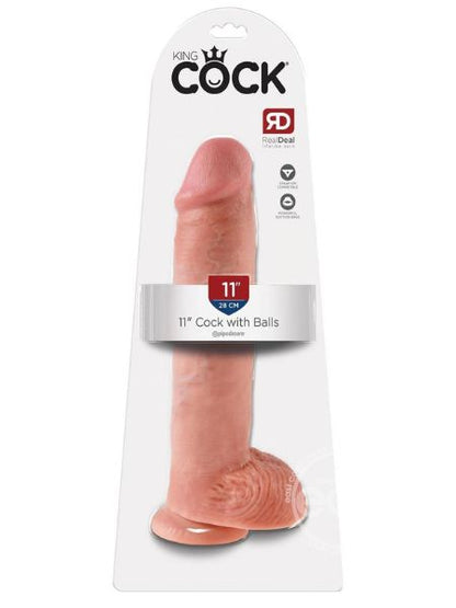 KING COCK DILDO WITH BALLS 11 INCH