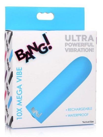 RECHARGEABLE VIBRATING SILICONE BULLET - 10X