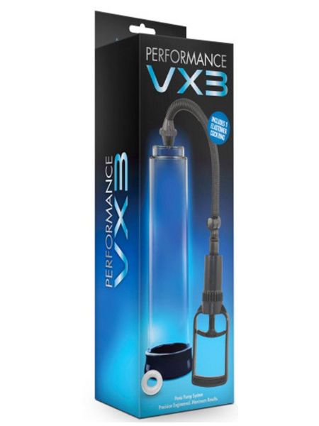 PERFORMANCE VX3 MALE ENHANCEMENT PENIS PUMP 10 INCH - CLEAR