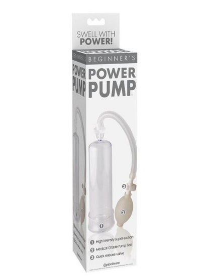 POWER PENIS PUMP 7.25 INCH - CLEAR