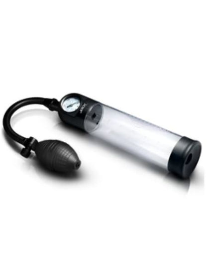 GAUGE PENIS PUMP W/ BULB PUMP UP