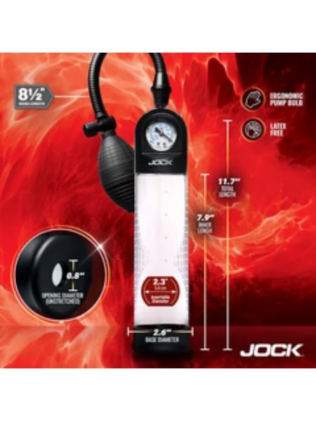 GAUGE PENIS PUMP W/ BULB PUMP UP