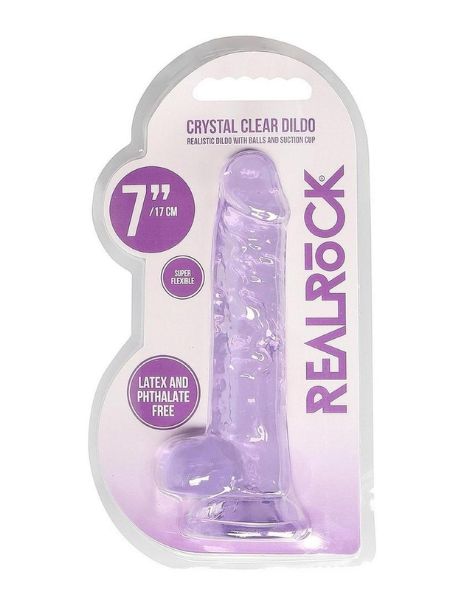 REALROCK SKIN REALISTIC DILDO WITH BALLS - 7 INCH