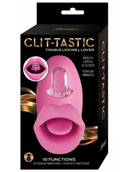 CLIT - TASTIC TONGUE LICKING LOVER RECHARGEABLE SILICONE STIMULATOR - PINK