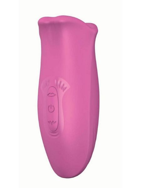 CLIT - TASTIC TONGUE LICKING LOVER RECHARGEABLE SILICONE STIMULATOR - PINK