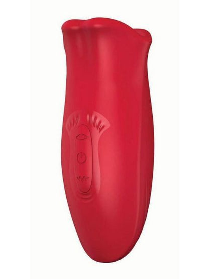 CLIT - TASTIC TONGUE LICKING LOVER RECHARGEABLE SILICONE STIMULATOR - RED