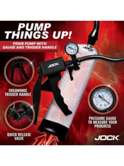 PENIS PUMP W/ GAUGE & TRIGGER HANDLE PUMP UP