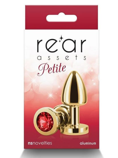 ALUMINIUM ANAL PLUG - GOLD/RED