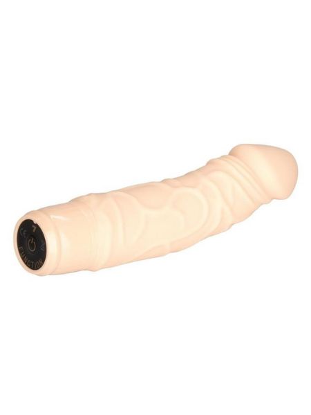 SILICONE STUD WOODY VIBRATOR - VANILLA