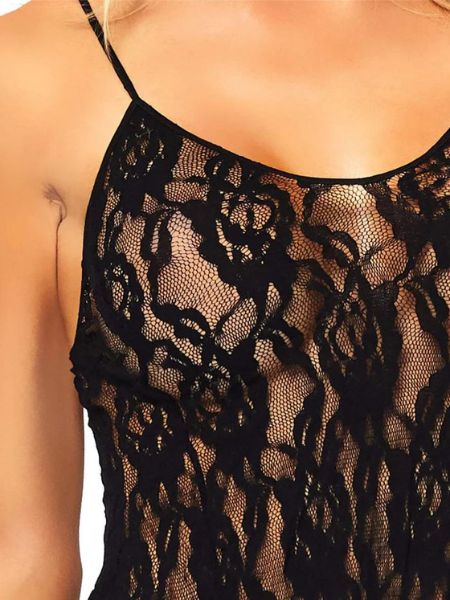 ROSE LACE FLARED CHEMISE LARGE SIZE