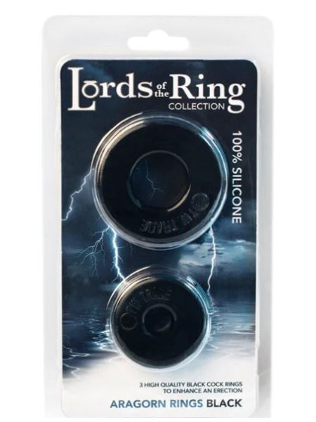 LORDS OF THE RING ARAGORN COCK RING BLACK
