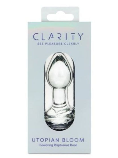 CLARITY GLASS DILDO UTOPIAN BLOOM