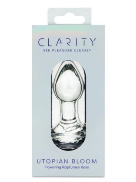 CLARITY GLASS DILDO UTOPIAN BLOOM