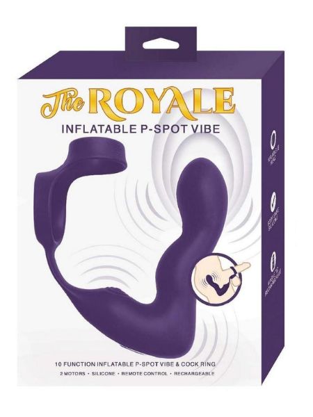 INFLATABLE RECHARGEABLE P-SPOT PROSTATE STIMULATOR - PURPLE