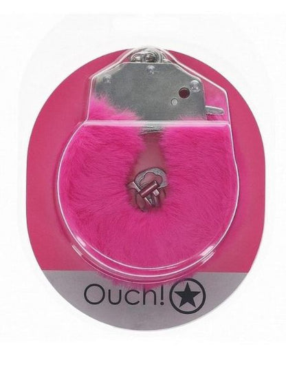 HEAVY-DUTY FLUFFY HANDCUFFS - PINK