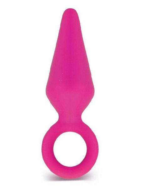 SILICONE BUTT PLUG - SMALL - PINK