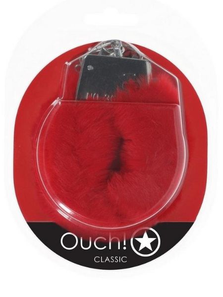 CLASSIC FLUFFY HANDCUFFS - RED